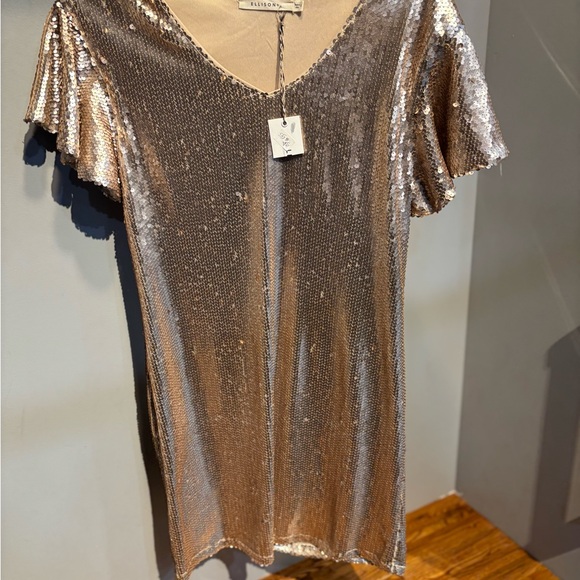 Ellison Dresses & Skirts - Ellison Shimmering Gold Sequin Dress